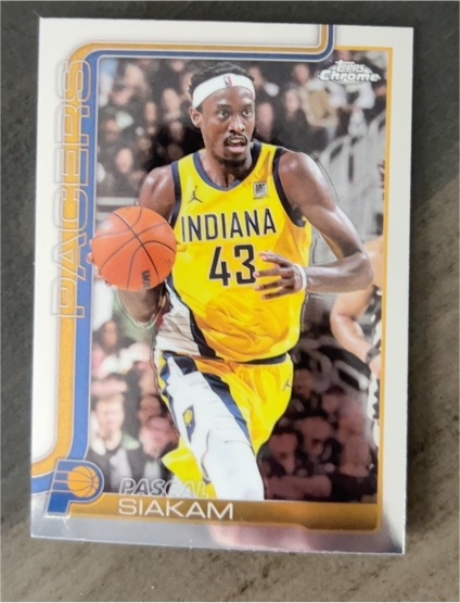 2025-26 Topps Chrome #1 Pascal Siakam — front