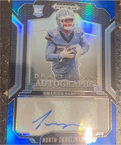 2025 Panini Prizm Draft Picks #DPA-OHA Omarion Hampton — front