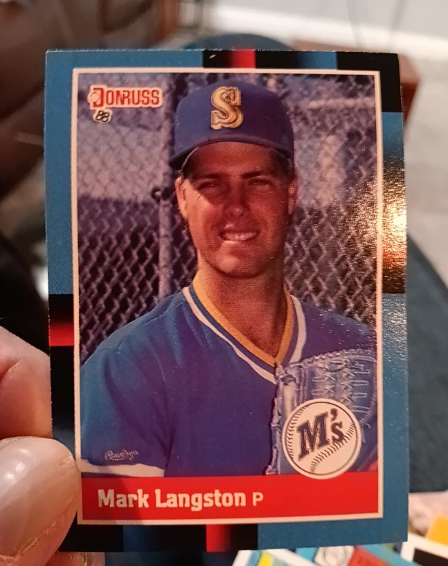 1988 Donruss #317 Mark Langston — front
