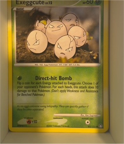 2007 Pokémon Diamond & Pearl Mysterious Treasures #82 Exeggcute — front