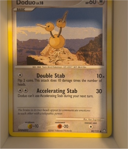 2007 Pokémon Diamond & Pearl Mysterious Treasures #80 Doduo — front