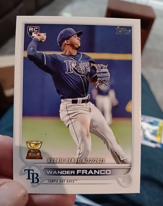 2022 Topps Update Series #US42 Wander Franco Rookie Debut — front