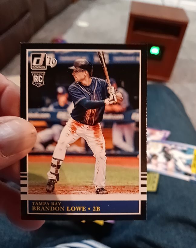 2019 Donruss #232 Brandon Lowe RETRO RC Tampa Bay Rays — front