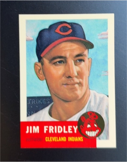 1991 Topps Archives 1953 #187 Jim Fridley Cleveland Indians — front