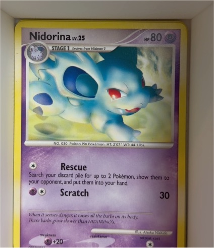 2007 Pokémon Mysterious Treasures #56 Nidorina — front