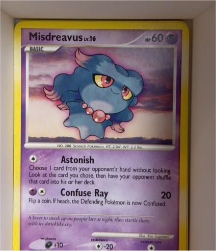 2007 Pokémon Diamond & Pearl #91 Misdreavus — front