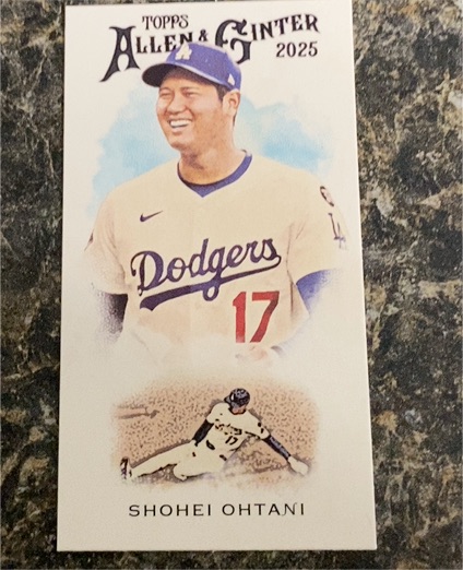 2025 Topps Allen & Ginter #N222-1 Shohei Ohtani Mini — front
