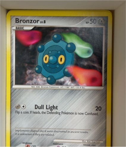 2007 Pokémon Mysterious Treasures #74 Bronzor — front