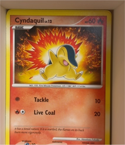 2007 Pokémon Mysterious Treasures #79 Cyndaquil — front