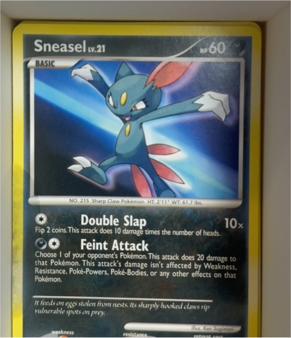 2007 Pokémon Diamond & Pearl #100 Sneasel — front