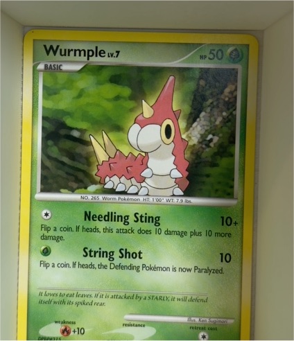 2007 Pokémon Diamond & Pearl #104 Wurmple — front