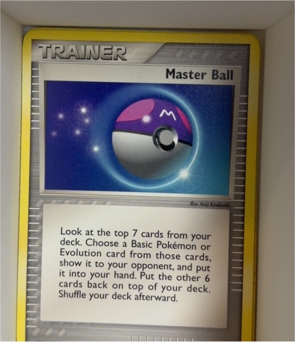 2005 Pokemon EX Delta Species #99 Master Ball — front