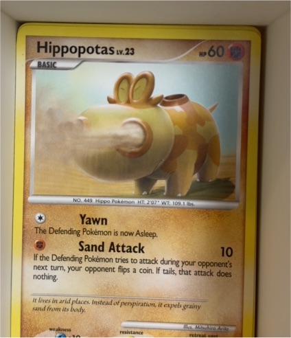 2007 Pokémon Diamond & Pearl #51 Hippopotas — front