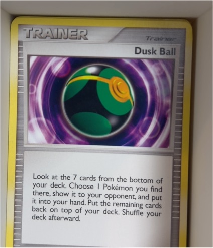 2007 Pokémon Mysterious Treasures #110 Dusk Ball — front