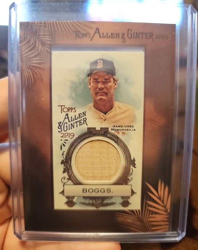 2019 Topps Allen & Ginter Mini Framed Relics #MFR-WB Wade Boggs — front