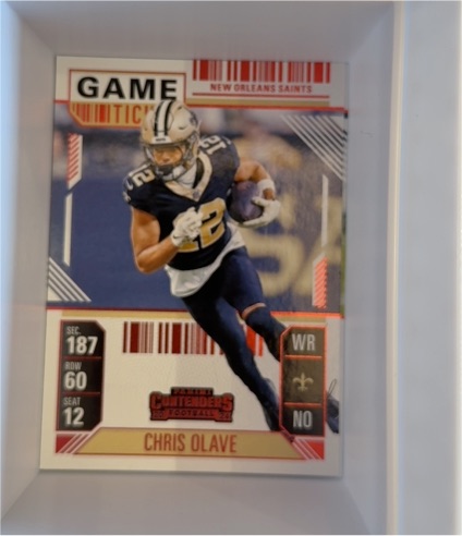 2024 Panini Contenders #70 Chris Olave Game Ticket — front