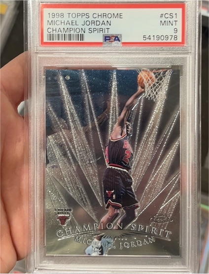 1998 Topps Chrome #CS1 Michael Jordan Champion Spirit — front