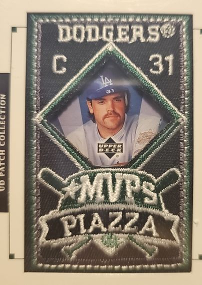 2003 Upper Deck Patch Collection MVPs Patch #MVP-18 Mike Piazza — front