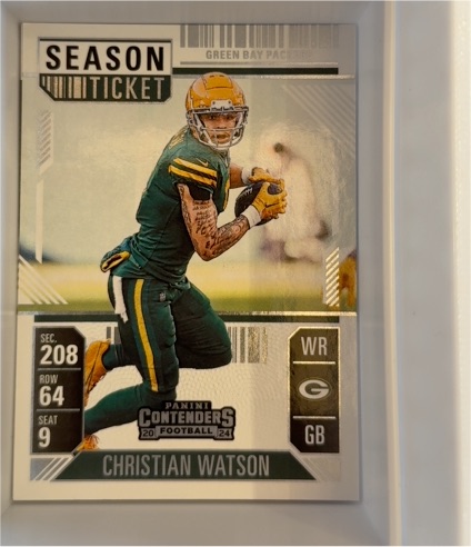 2024 Panini Contenders Football Season Ticket #36 Christian Watson — front