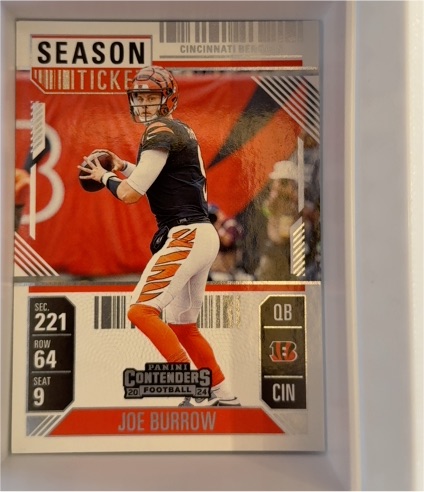 2024 Panini Contenders #20 Joe Burrow Season Ticket — front