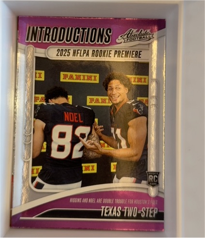 2025 Panini Absolute Introductions #I-JNL Jaylin Noel/Jayden Higgins Texas Two-Step — front