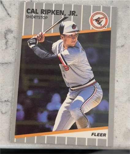 1989 Fleer #617 Cal Ripken Jr. — front