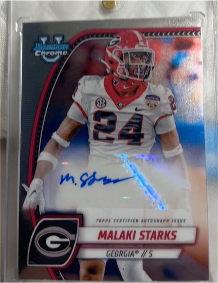 2024 Bowman Chrome University #PA-MST Malaki Starks — front