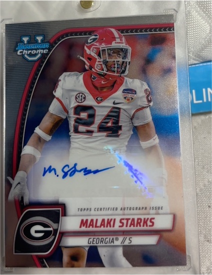 2024 Bowman Chrome University #PA-MST Malaki Starks — front