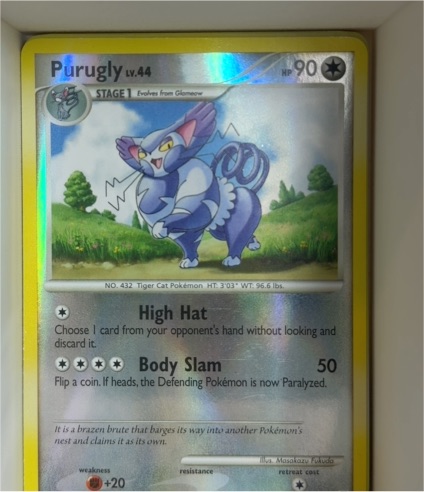2007 Pokémon Diamond & Pearl #36 Purugly — front
