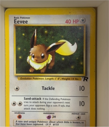2000 Pokémon Team Rocket #55 Eevee — front