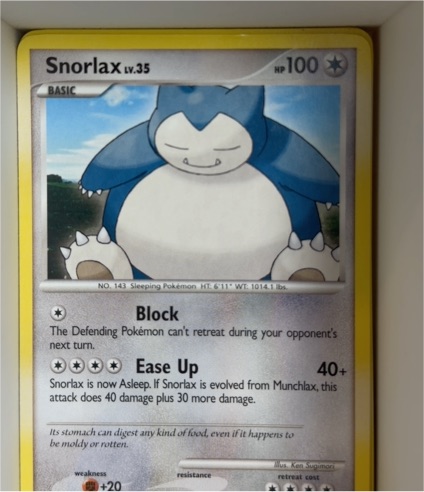 2007 Pokémon Diamond & Pearl #37 Snorlax — front