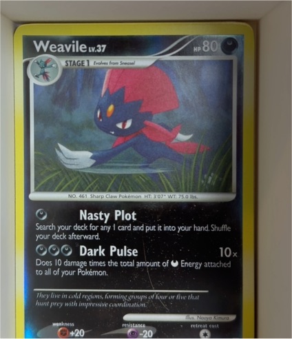 2007 Pokémon Diamond & Pearl #40 Weavile — front
