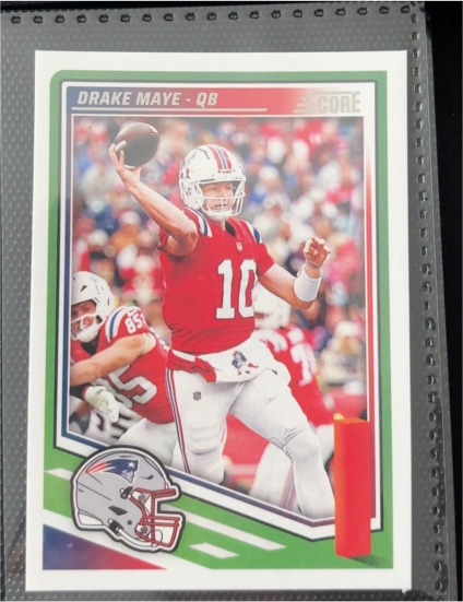 2025 Panini Score #27 Drake Maye — front