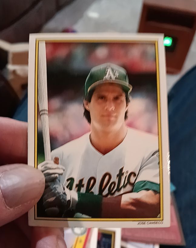 1989 Topps #12 Jose Canseco — front