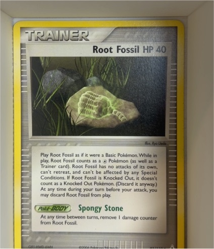 2006 Pokémon EX Legend Maker #80 Root Fossil — front