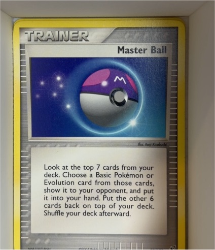 2005 Pokemon EX Deoxys #88 Master Ball — front
