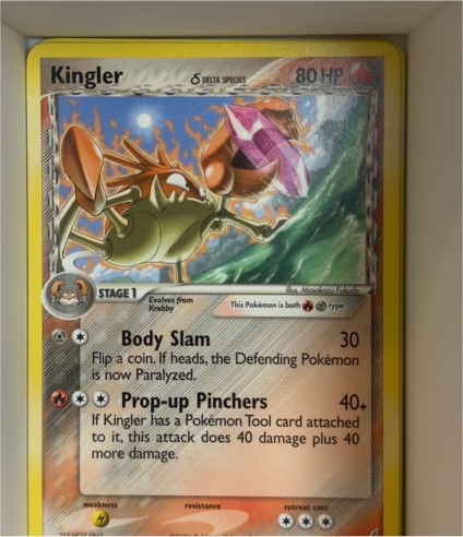 2006 Pokemon EX Crystal Guardians #22 Kingler — front