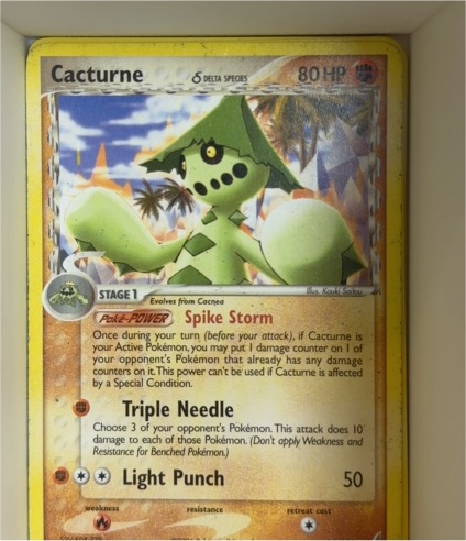 2006 EX Crystal Guardians #15 Cacturne — front