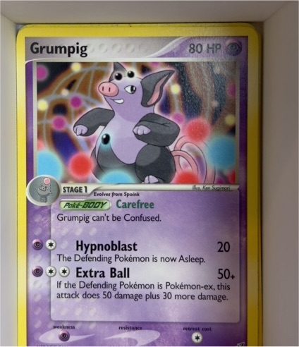 2005 Pokemon EX Deoxys #32 Grumpig — front