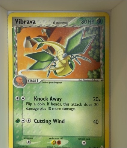 2006 Pokemon EX Holon Phantoms #54 Vibrava (Delta Species) — front
