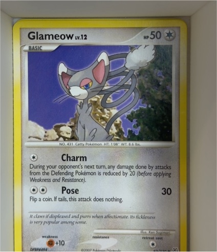 2007 Pokemon Diamond & Pearl #83 Glameow — front