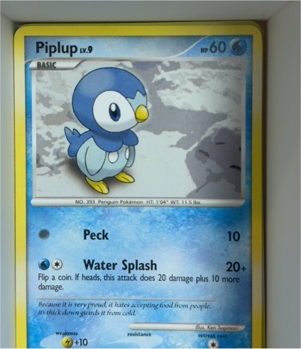2007 Pokémon Diamond and Pearl #93 Piplup — front