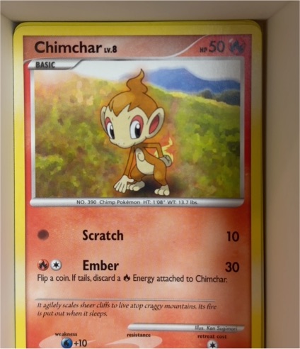 2007 Pokémon Diamond & Pearl #76 Chimchar — front