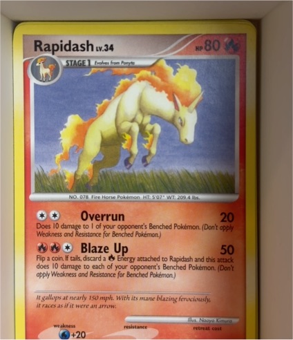 2007 Diamond & Pearl #59 Rapidash — front