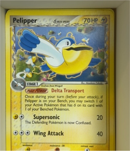 2006 Pokemon EX Crystal Guardians #26 Pelipper Delta Species — front