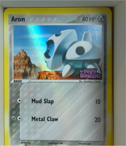 2006 Pokemon EX Holon Phantoms #58 Aron — front