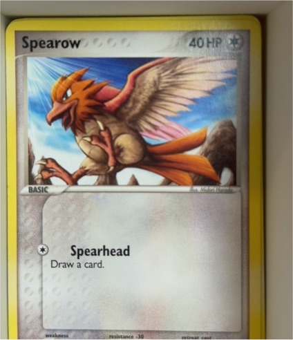 2006 Pokemon EX Crystal Guardians #61 Spearow — front