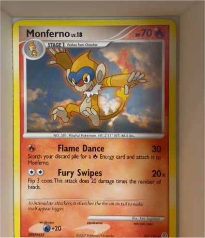 2007 Pokémon Diamond & Pearl #56 Monferno — front