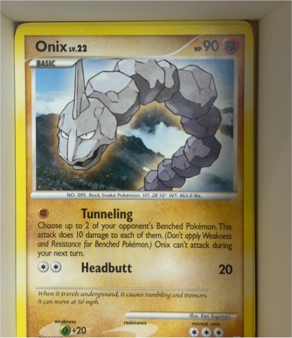 2007 Pokemon Diamond & Pearl #92 Onix — front