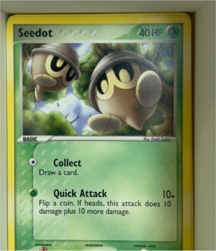 2005 Pokemon EX Deoxys #71 Seedot — front